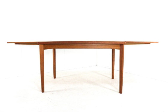 Image 1 of Table de salle à manger rectangulaire à rallonge Vejle vintage danois