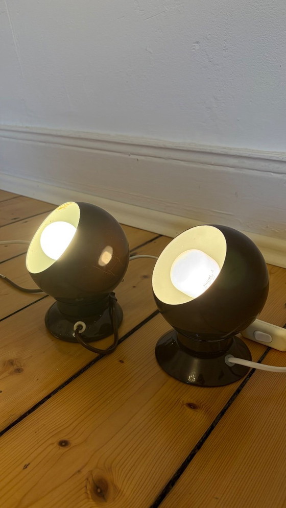 Vintage Eyeball Lamp Space Age by ABO Randers – Table lamps, Metal (photo 8 of 9)