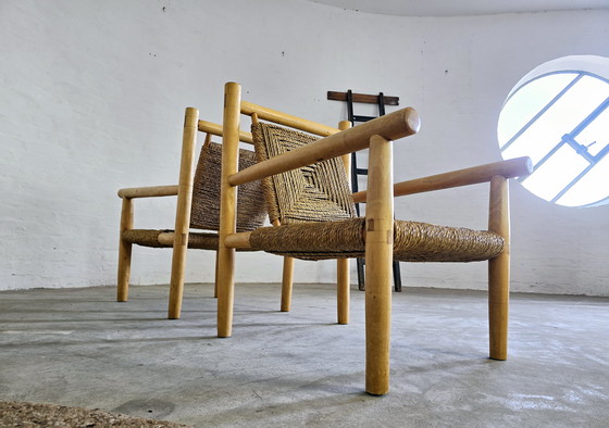 Image 1 of Boho Vintage Mid Century Sofa Set Stoelenset Zitgroep Jaren 60 70 Suite Banken