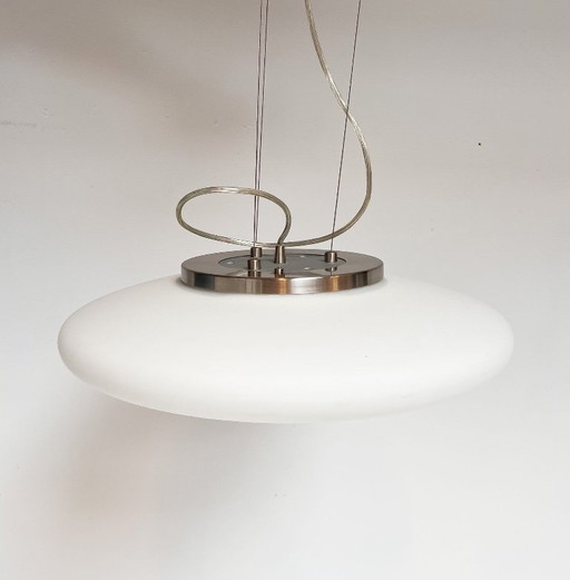 Opaalglazen Zoxx hanglamp, 1990's