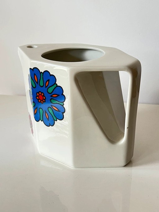 Pichet/Carafe vintage style Villeroy & Boch Acapulco – porcelaine florale années 70