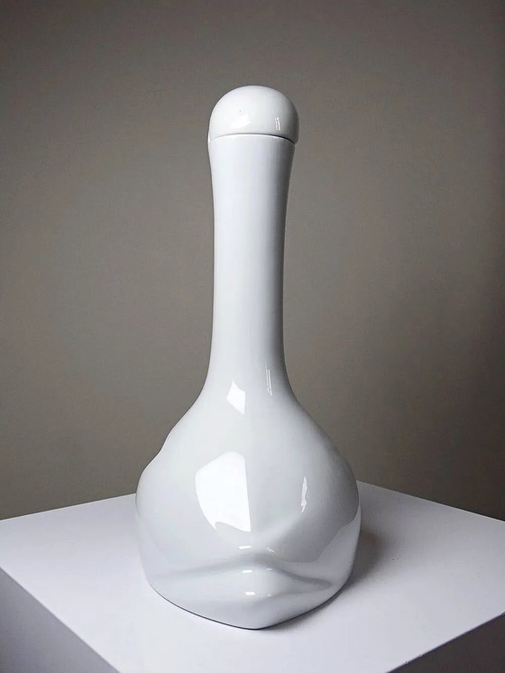 Caraffa in porcellana vintage di Limoges, bianca, modello ispirato a Sandoz. – Bicchieri e caraffe (photo 7 of 15)