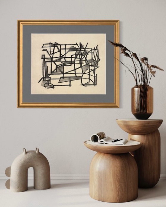 Image 1 of Silvin BRONKART - Magnificent abstract work from 1949 - museum quality