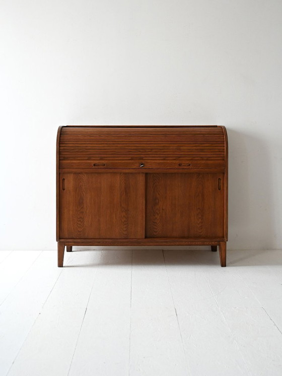 Image 1 of Secretaire vintage scandinavo in rovere di Nybro Möbelfabrik
