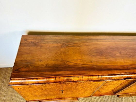 Image 1 of Sideboard im Art-Deco-Stil aus Nussbaummaserholz, Frankreich, 1930