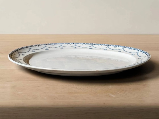 Oval semi-hollow dish in English earthenware "Cheltenham" — F. Winkle & Co – Crockery, Porcelain, Art Nouveau (photo 3 of 8)