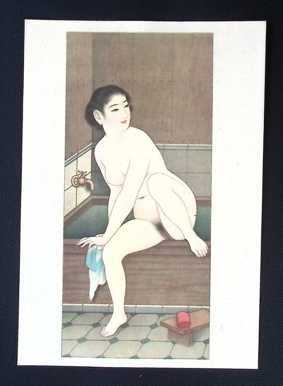 8x Kikō Hakkei - Nude Beauties - Litho's – Lithographs & prints, Paper (photo 10 of 12)