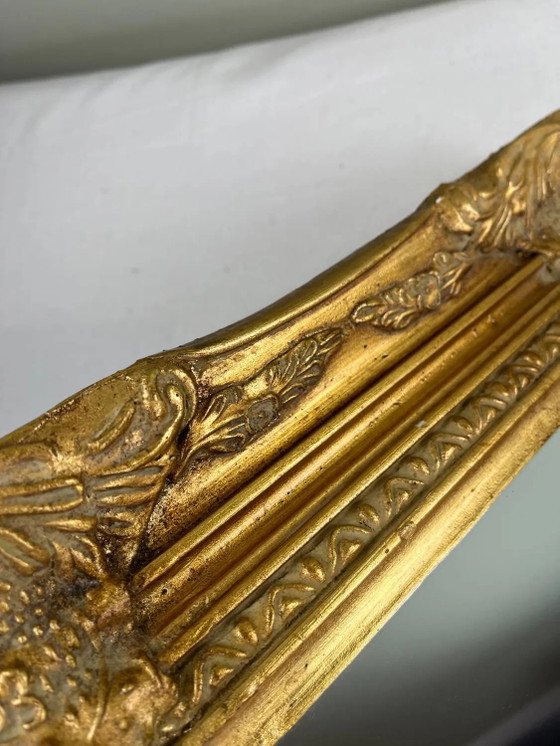 Antiker vergoldeter Spiegel Napoleon III – spätes 19. Jahrhundert – Wood, Rococo (photo 6 of 21)