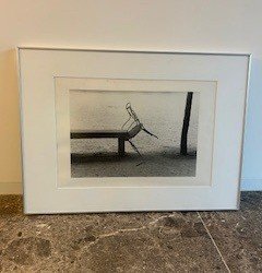 Framed photo poster 'Tilted Chair'