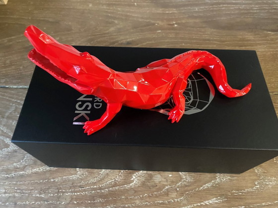 Image 1 of Crocodile CROCO Spirit Red edition by Richard Orlinski, new 2024