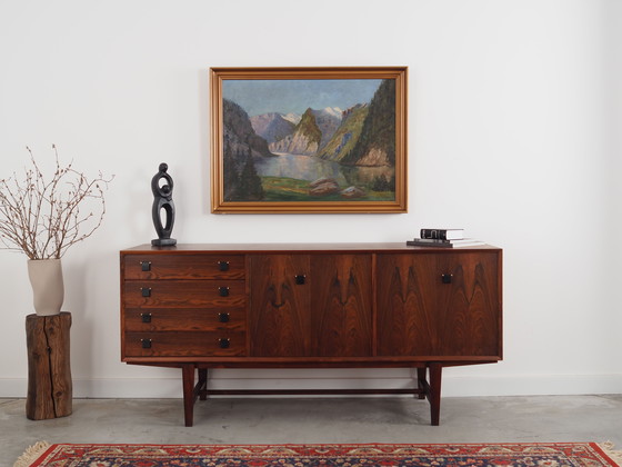 Image 1 of Peinture "La rivière dans les montagnes", design scandinave, années 1970