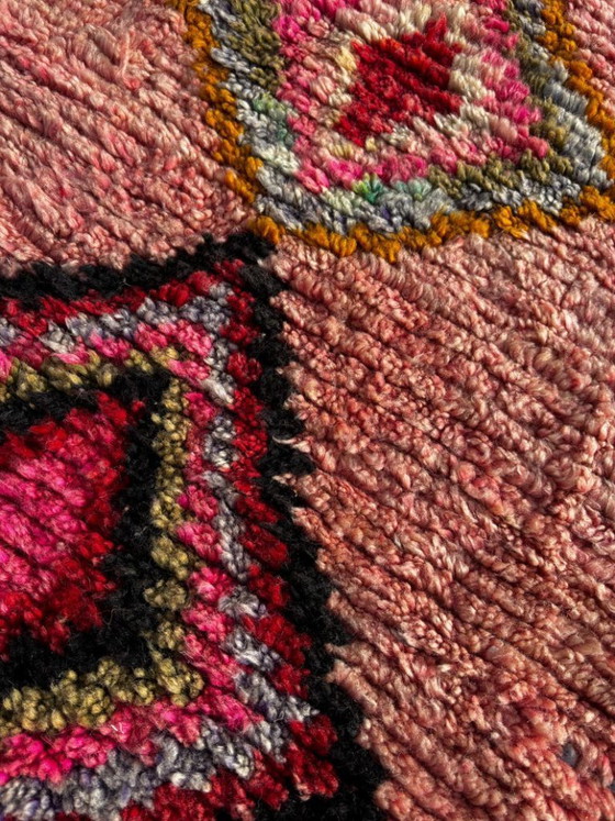 Image 1 of Marokkaanse loper 80 x 300 cm – Handgemaakt wollen Berber haltapijt met geometrisch patroon
