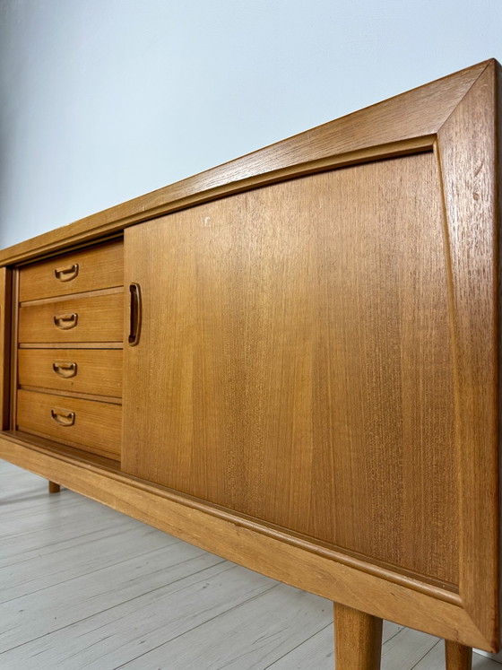 Image 1 of 1960s Vintage Minimalistic Teak Sideboard by Bartels