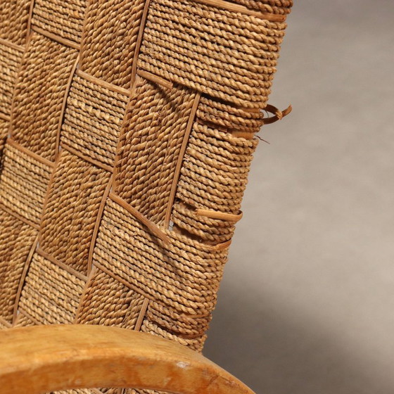 Image 1 of Fauteuil des années 1960 en corde tressée