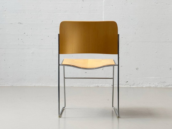 Image 1 of Set di 8 sedie disegnate da David Rowland per HOWE, modello 40/4, Danimarca.