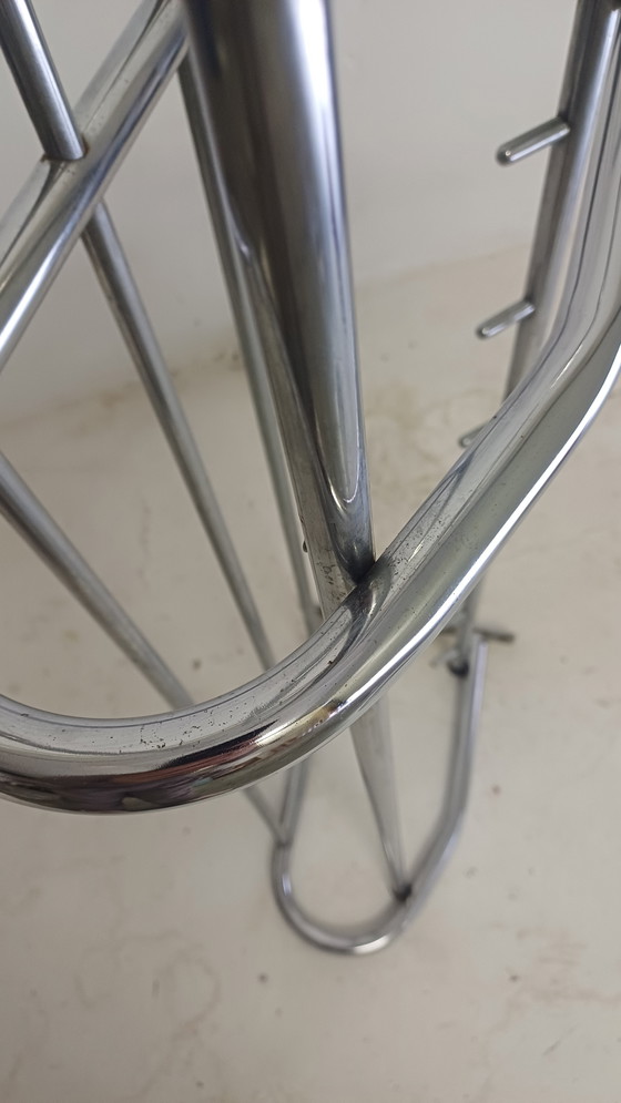 Image 1 of Chrome coat rack