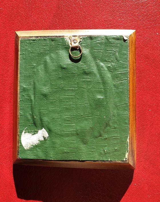 Image 1 of Quadro in miniatura con cornice in noce, fine XIX secolo