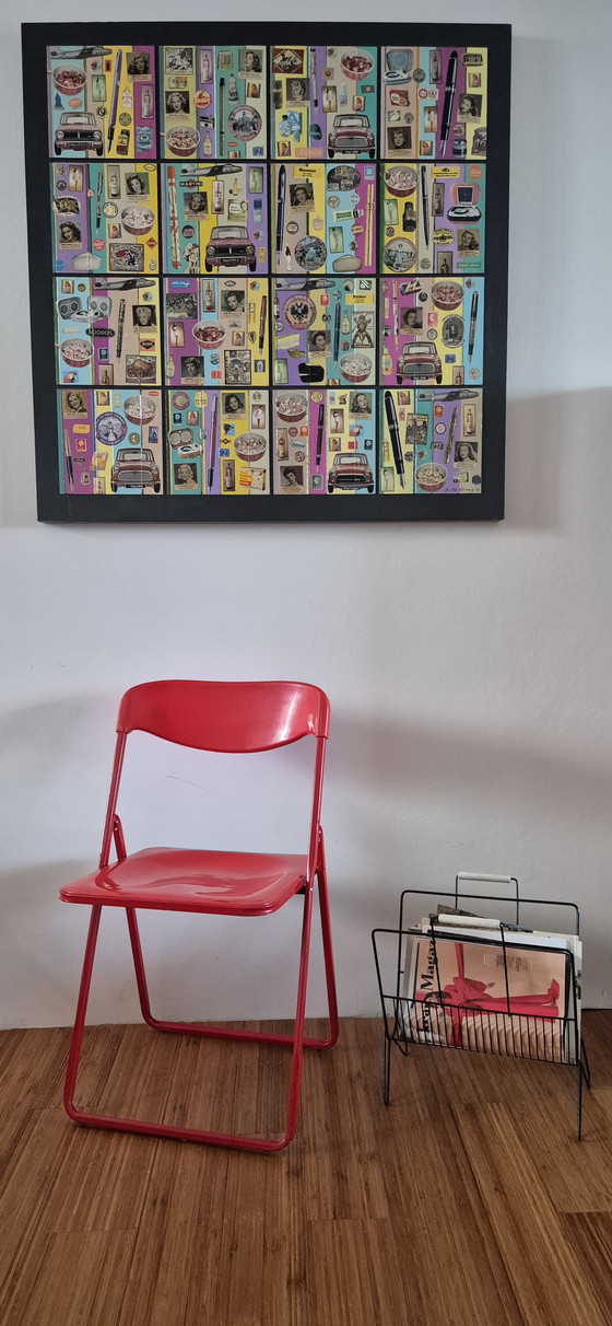 Image 1 of 3 rode Italiaanse klapstoeltjes