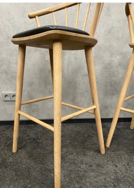Image 1 of 4x Bolia Sleek Barhocker, Sitzhöhe 77 cm