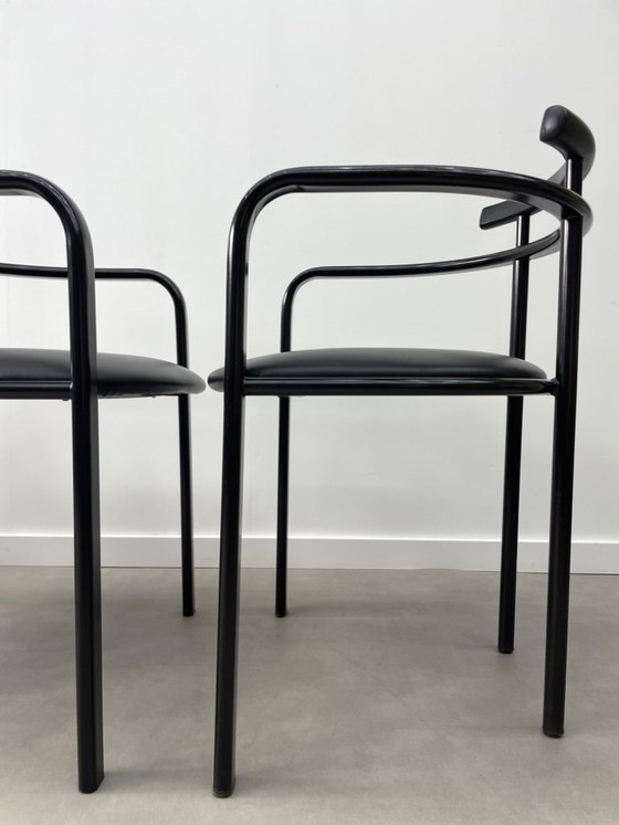 Image 1 of Set of 4 postmodern Martina dining chairs by Carlo Bimbi for Segis Italy, 1980s