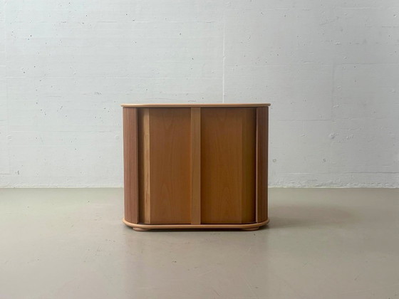 Röthlisberger roller shutter cabinet B by Trix & Robert Haussmann, 1977 – Storage cabinet, Wood (photo 19 of 19)