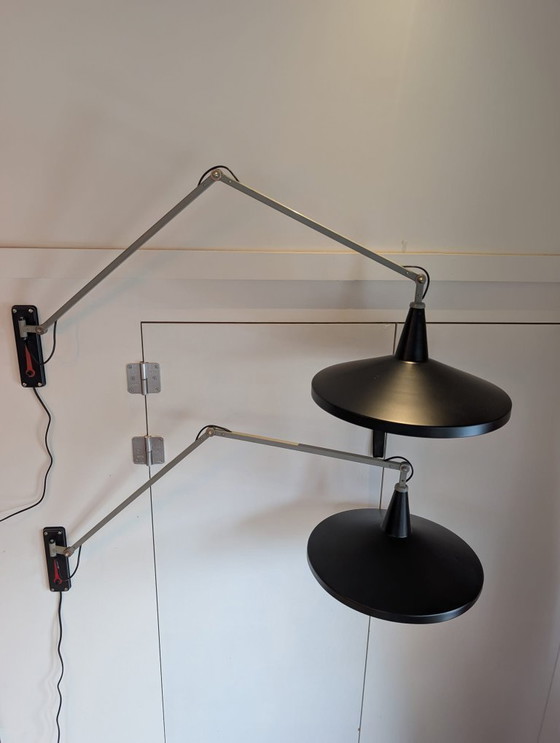 Image 1 of Lampade Panama, 2 pezzi. Di Wim Rietveld per Gipsen. (disponibili in set o singolarmente)