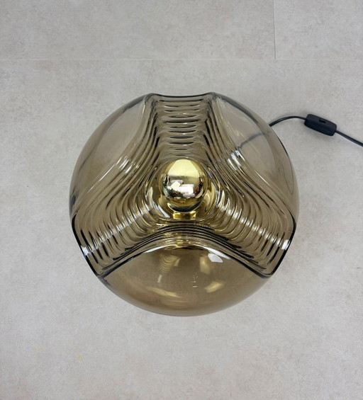 Lampada da tavolo Futura Wave in ottone di Peil Putzler – Peill & Putzler, tafellampen, Glass (photo 2 of 12)