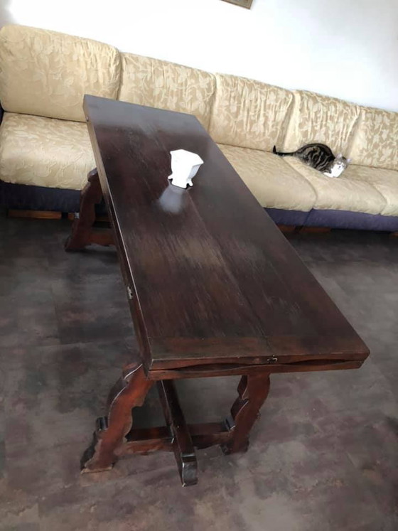 Antieke Walnoot Eettafel, jaren 1880 (photo 3 of 11)
