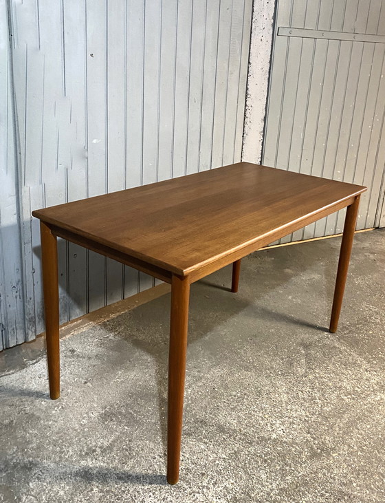 Image 1 of Scandinavische houten eettafel, bureau, 1960