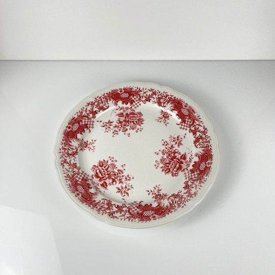 Image 1 of Assiette à gâteau Villeroy & Boch, modèle "Valeria", tons rouges