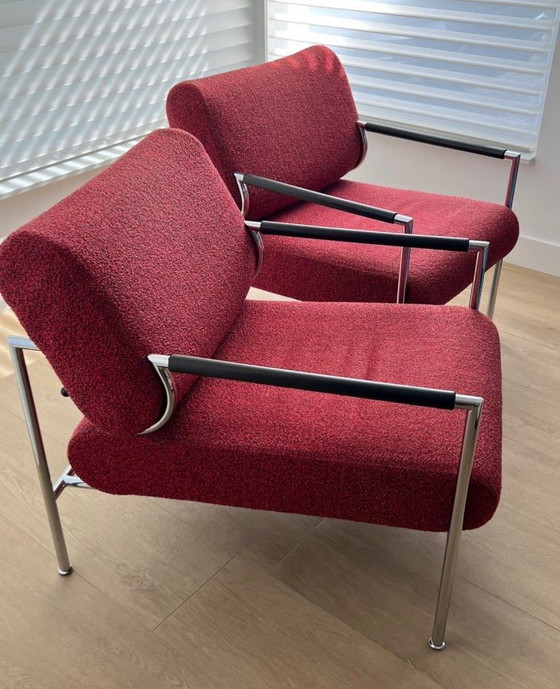2x Gazette Leolux – Fauteuils, Textile, Metal (photo 3 of 5)