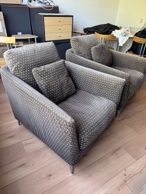 B&B Italia Maxalto Malacorte Fauteuils - Antonio Citterio – Metal, Textile