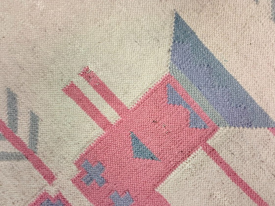 Image 1 of Tappeto Kilim vintage, lana e cotone, stile folk, Polonia, anni '70