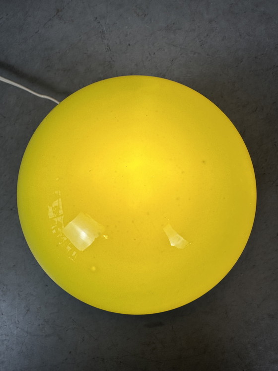 Image 1 of Lampada da tavolo vintage a forma di fungo - in vetro