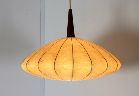 Vintage Cocoon Ufo Hanglamp – Hanglampen, Wood (photo 15 of 15)