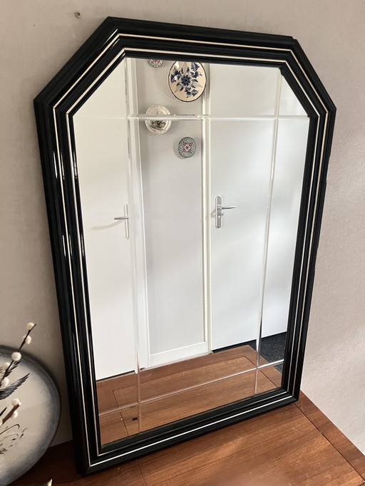 Grande specchio vintage in stile Hollywood Regency