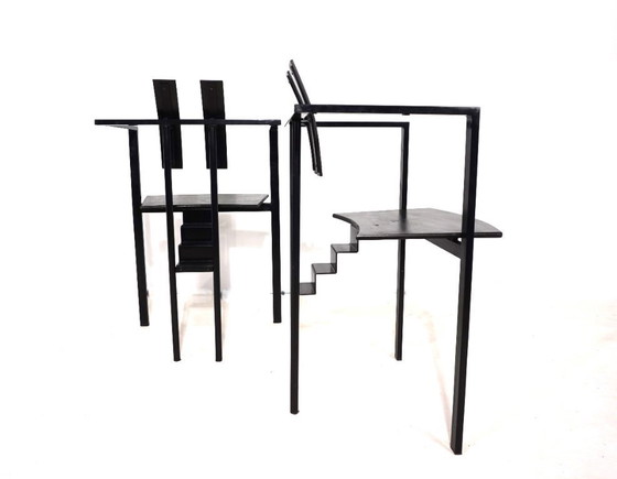 Image 1 of Ensemble de deux chaises de salle à manger KFF Trix Memphis par Karl Friedrich Förster, 1988