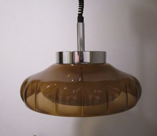 Vintage Dijkstra Pendelleuchte, Midcentury-Design, Weltraumzeitalter