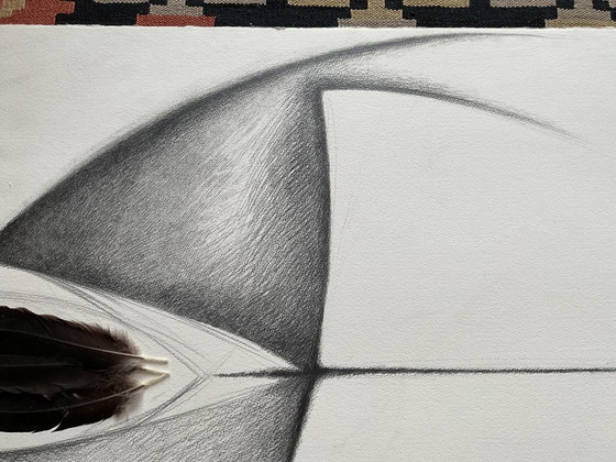 Image 1 of Collage, dessin avec des plumes