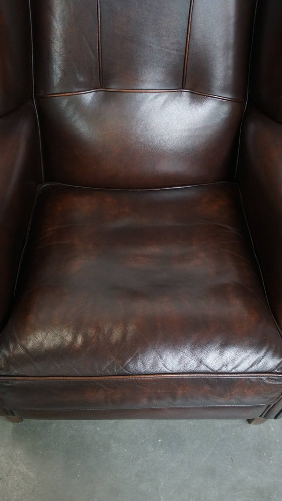 Image 1 of 2x Rundleren Oorfauteuil in Engelse Stijl