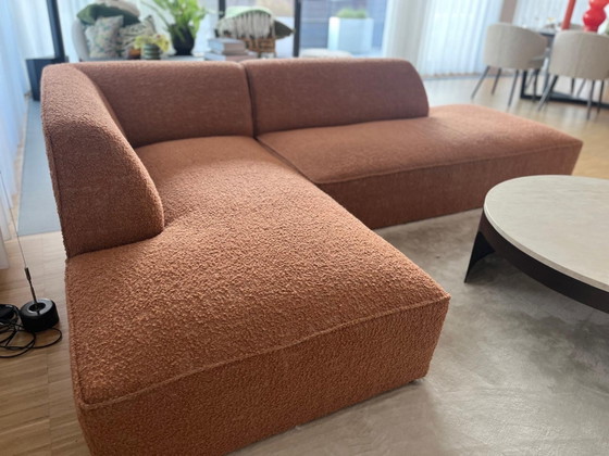 Dôme Deco CALI Divano L – Terracotta – 275 × 180 cm – Divani 3 posti, Tessile (photo 3 of 11)