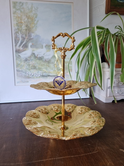 Vintage 24k Gold-Plated Etagere New with Original Packaging – BMF Rheingold West-Germany – Hollywood Regency