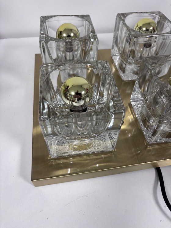 Lampada da Soffitto e Parete Vintage Peill & Putzler "Ice Cube" 1970 – Plafoniere, Glass (photo 8 of 13)