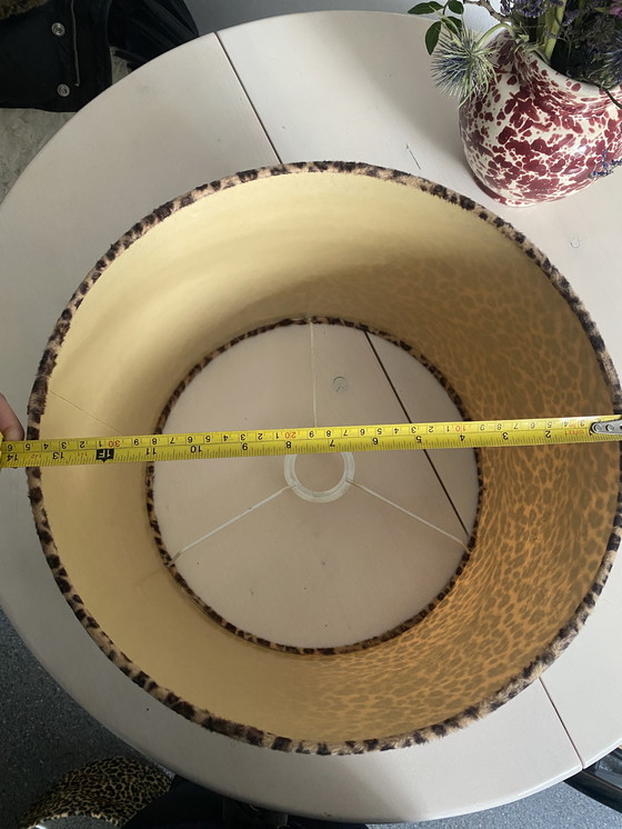 Image 1 of Grotere Lampenschirm Leo Felloptik Vintage 