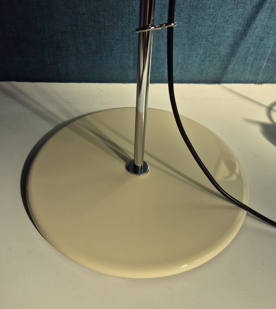 Image 1 of Vintage Floor Lamp / Gepo 1970s / Arc Lamp Ivory