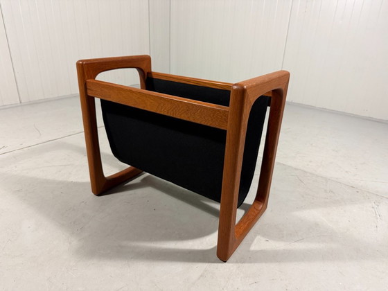 Brink Møbler Teak Magazine Rack Denmark 1960s – Textile (photo 5 of 11)