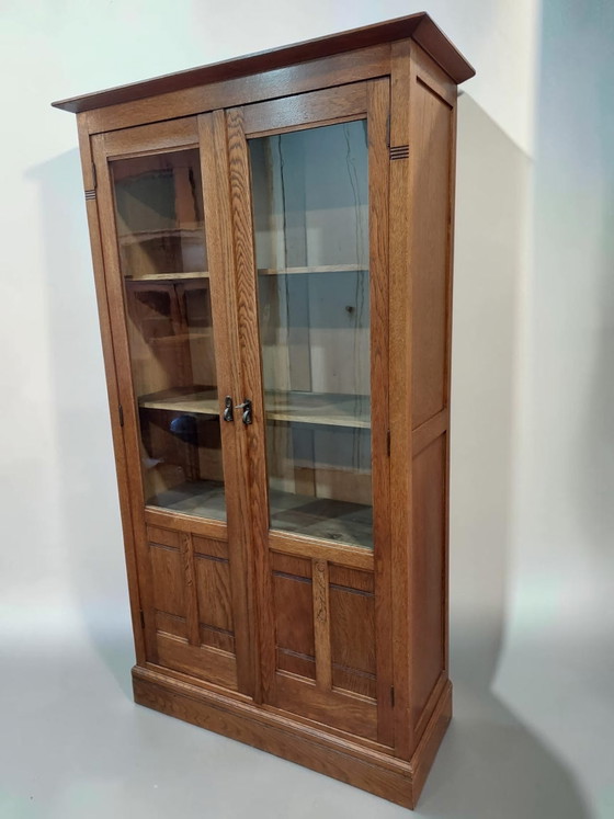 Image 1 of Vitrina/librería antigua para porcelana, Escuela de Ámsterdam.