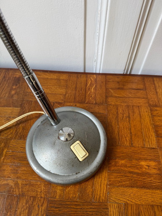 Image 1 of Lampe d'atelier en métal industrielle - Style Karl Lang, années 50/60