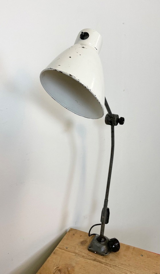 Image 1 of Large Industrial Workshop Table Lamp, 1960s