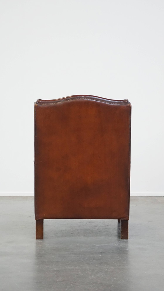 Image 1 of Fauteuil Gemaakt Van Schapenleer 